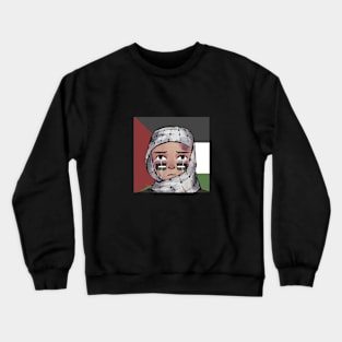 Free Palestine Illustration Crewneck Sweatshirt